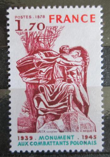 Poštovní známka Francie 1978 Váleèný památník v Paøíži Mi# 2126