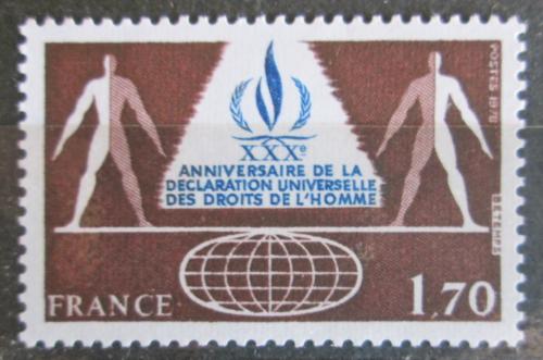 Poštovní známka Francie 1978 Deklarace lidských práv, 30. výroèí Mi# 2132