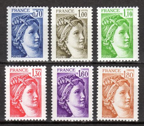 Poštovní známka Francie 1979 Sabinka Mi# 2169-74 
