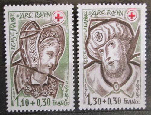 Poštovní známky Francie 1979 Èervený køíž, vitráže Mi# 2183-84