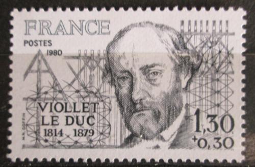Poštovní známka Francie 1980 Eugène Viollet-le-Duc, architekt Mi# 2195