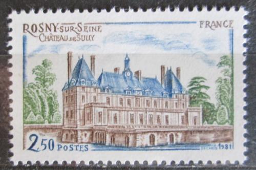 Poštovní známka Francie 1981 Zámek Sully v Rosny-sur-Seine Mi# 2251