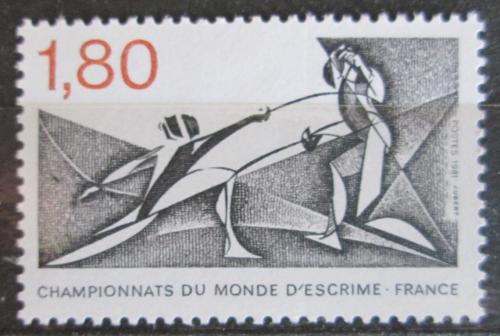 Poštovní známka Francie 1981 MS v šermu Mi# 2273