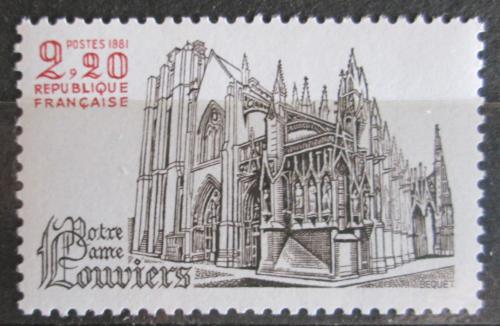 Poštovní známka Francie 1981 Kostel v Louviers Mi# 2285