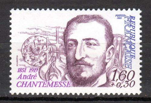 Poštovní známka Francie 1982 André Chantemesse, bakteriolog Mi# 2358