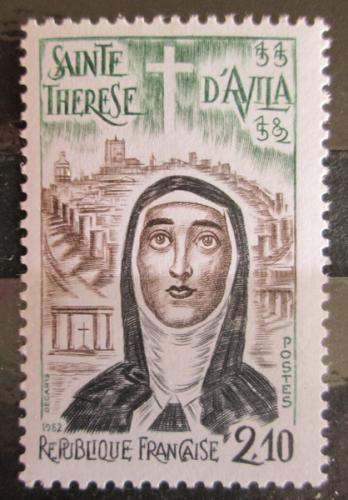 Poštovní známka Francie 1982 Svatá Terezie od Ježíše Mi# 2369