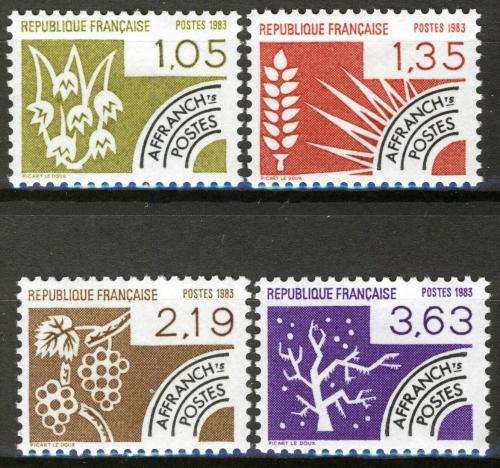Poštovní známky Francie 1983 Roèní období Mi# 2376-79