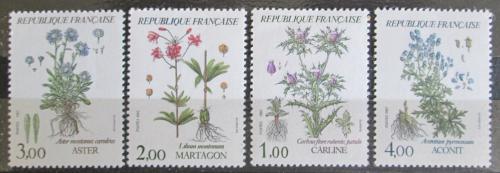 Poštovní známky Francie 1983 Kvìtiny Mi# 2392-95 Kat 5€