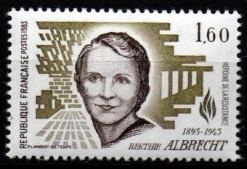 Poštovní známka Francie 1983 Berthie Albrecht Mi# 2417