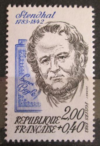 Poštovní známka Francie 1983 Stendhal, spisovatel Mi# 2419