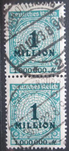 Poštovní známky Nìmecko 1923 Nominální hodnota pøetisk pár Mi# 314 Kat 4.40€