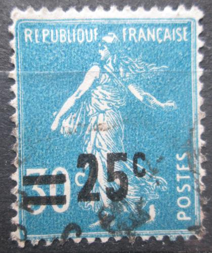 Poštovní známka Francie 1926 Rozsévaèka pøetisk Mi# 200