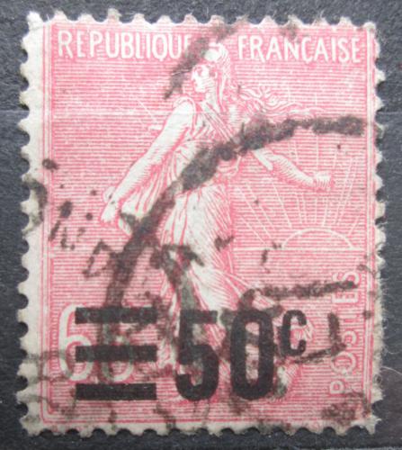Poštovní známka Francie 1927 Rozsévaèka pøetisk Mi# 203