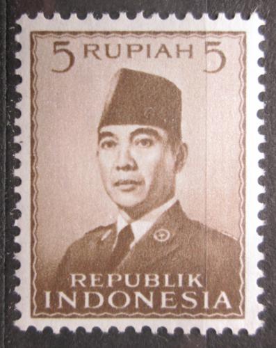 Potovn znmka Indonsie 1951 Prezident Sukarno Mi# 86 - zvtit obrzek