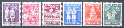 Potovn znmky Indonsie 1954 Dti Mi# 128-33 - zvtit obrzek
