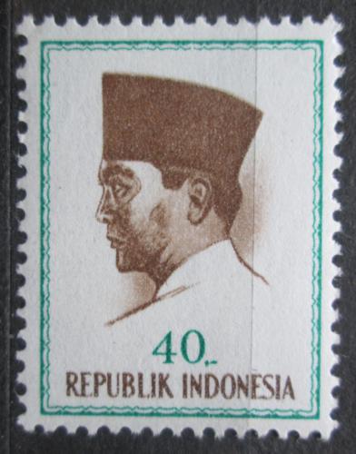 Poštovní známka Indonésie 1964 Prezident Sukarno Mi# 429