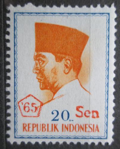 Poštovní známka Indonésie 1966 Prezident Sukarno Mi# 507