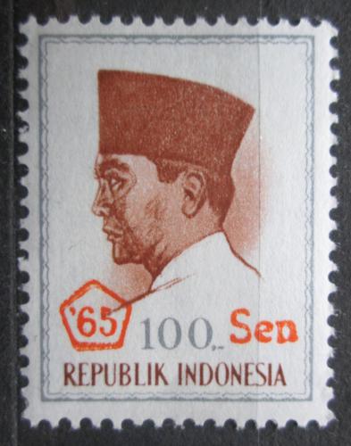 Poštovní známka Indonésie 1966 Prezident Sukarno Mi# 512