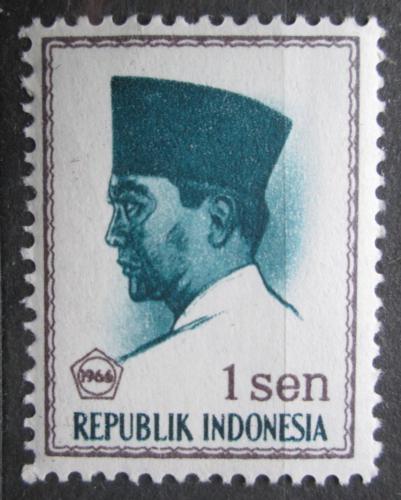 Poštovní známka Indonésie 1966 Prezident Sukarno Mi# 516
