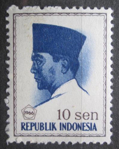 Poštovní známka Indonésie 1966 Prezident Sukarno Mi# 520