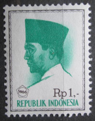 Poštovní známka Indonésie 1966 Prezident Sukarno Mi# 528 