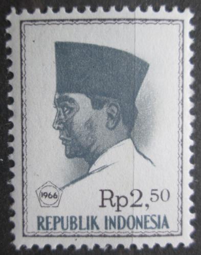 Poštovní známka Indonésie 1966 Prezident Sukarno Mi# 532