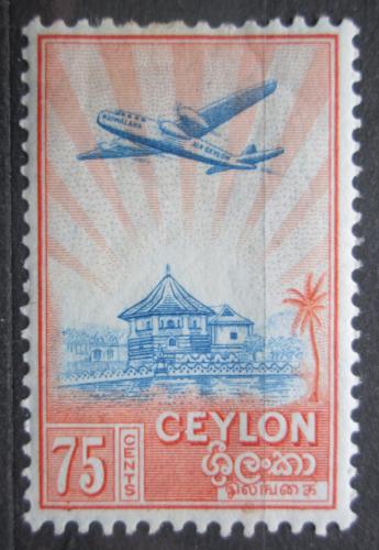 Poštovní známka Cejlon 1950 Letadlo Mi# 263 Kat 6€