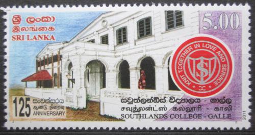 Poštovní známka Srí Lanka 2011 Southlands College, 125. výroèí Mi# 1830