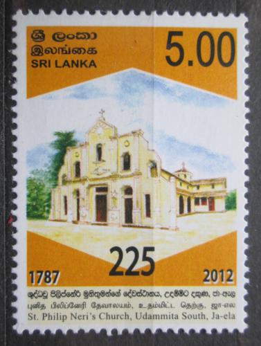 Poštovní známka Srí Lanka 2012 Kostel Philipp-Neri Mi# 1898