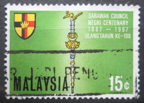 Potovn znmka Malajsie 1967 Sttn rada Sarawaku, 100. vro Mi# 45 - zvtit obrzek