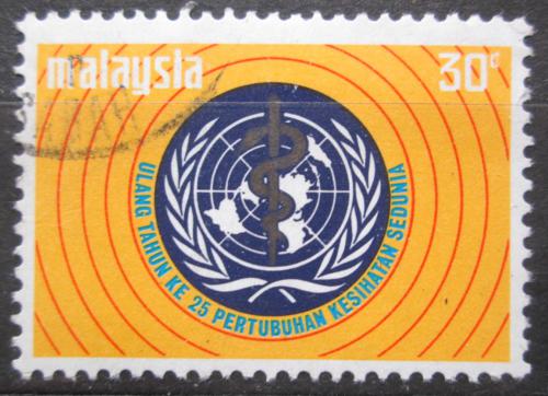 Poštovní známka Malajsie 1973 WHO, 25. výroèí Mi# 102