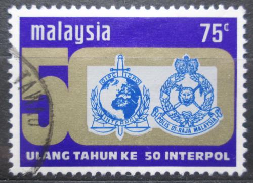 Potovn znmka Malajsie 1973 INTERPOL, 50. vro Mi# 108 - zvtit obrzek