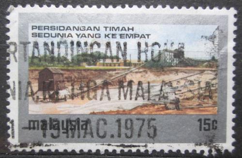 Poštovní známka Malajsie 1974 Tìžba zinku Mi# 124