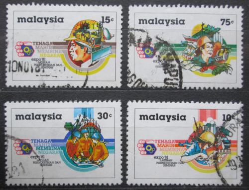 Poštovní známky Malajsie 1981 Výstava prùmyslu Mi# 222-25