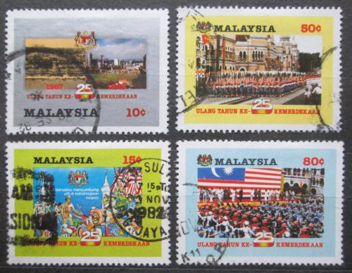 Poštovní známky Malajsie 1982 Nezávislost, 25. výroèí Mi# 241-44 