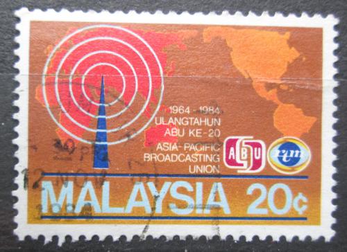 Potovn znmka Malajsie 1984 Mapa svta Mi# 284