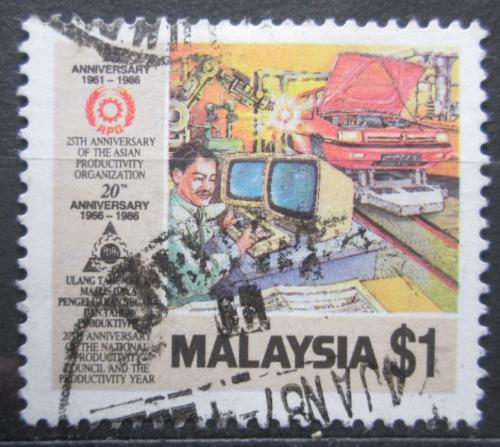 Potovn znmka Malajsie 1986 Prce s potaem Mi# 346 Kat 5.50