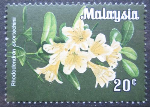 Poštovní známka Malajská federace 1983 Rhododendron scortechinii Mi# 13