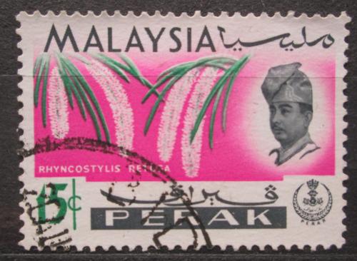 Poštovní známka Malajsie, Perak 1965 Orchidej, Rhynchostylis retusa Mi# 120