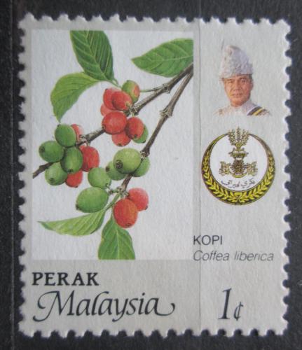 Poštovní známka Malajsie, Perak 1986 Kávovník liberský Mi# 146 A