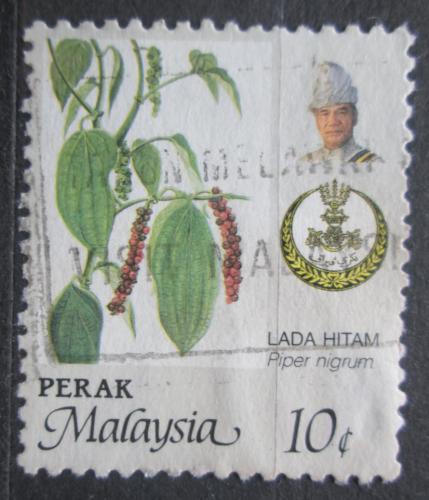 Poštovní známka Malajsie, Perak 1986 Pepøovník èerný Mi# 149 A