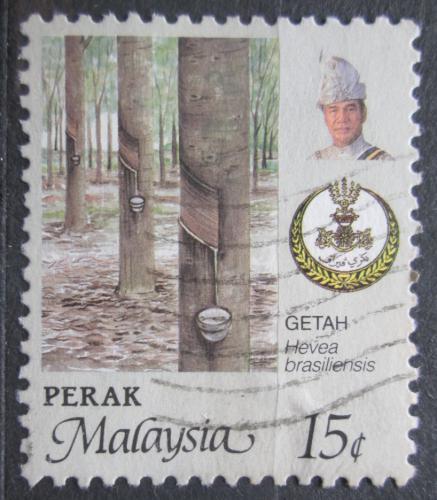 Poštovní známka Malajsie, Perak 1986 Kauèuk Mi# 150 A