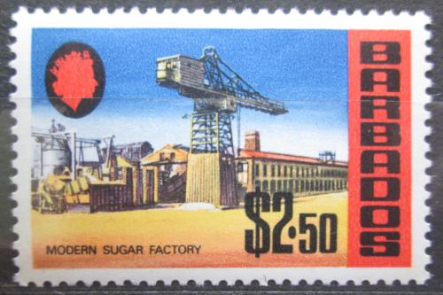 Poštovní známka Barbados 1970 Továrna na zpracování cukrové tøtiny Mi# 311