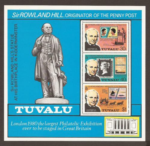 Poštovní známky Tuvalu 1979 Rowland Hill Mi# Block 3