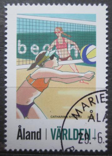 Poštovní známka Alandy 2011 Plážový volejbal Mi# 349