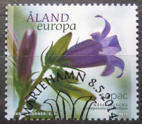 Poštovní známka Alandy 2014 Zvonek kopøivolistý Mi# 392