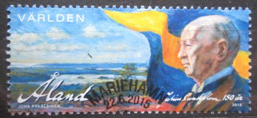 Poštovní známka Alandy 2015 Julius Sundblom, politik Mi# 409