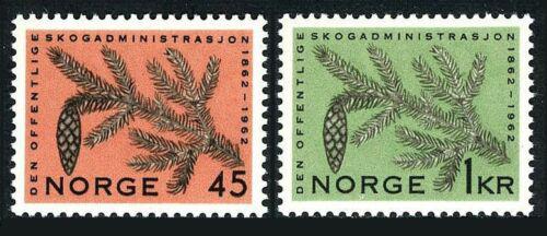 Poštovní známky Norsko 1962 Smrk ztepilý Mi# 469-70 Kat 5.50€