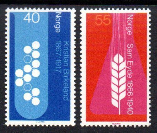 Poštovní známky Norsko 1966 Kristian Birkeland a Sam Eyde Mi# 549-50