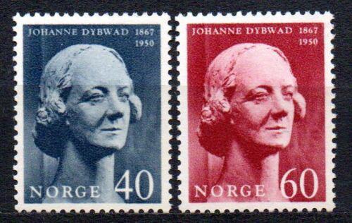 Poštovní známky Norsko 1967 Johanne Dybwad, hereèka Mi# 557-58